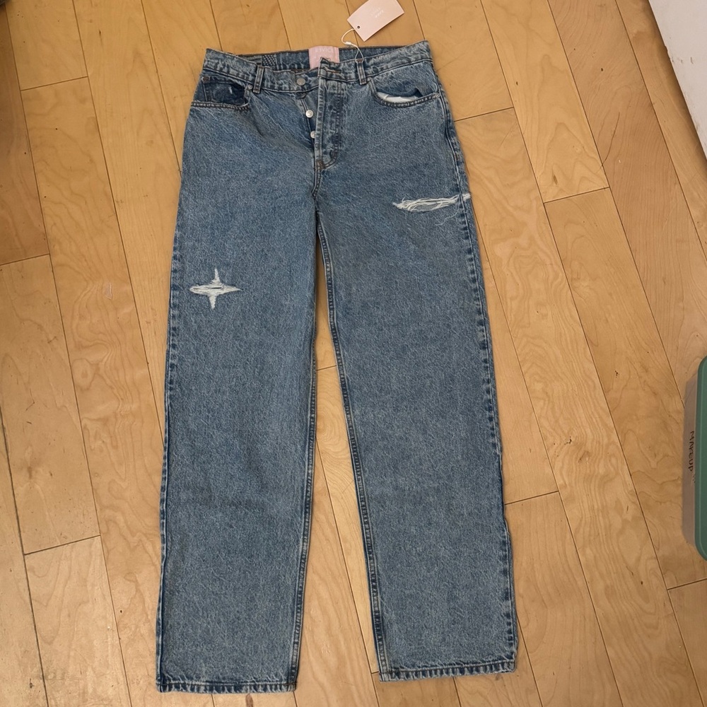 REVICE denim size 31 101 Sunset Blvd ripped denim brand new with tags never worn